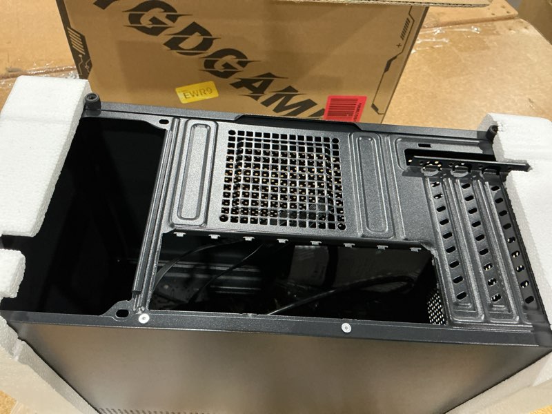 Condition photo showing Good Condition for tgdgamer matx case:high airflow micro atx case, support matx, mini-itx, micro atx case slim with usb3.0x1 i/o port, black with 80mm fans