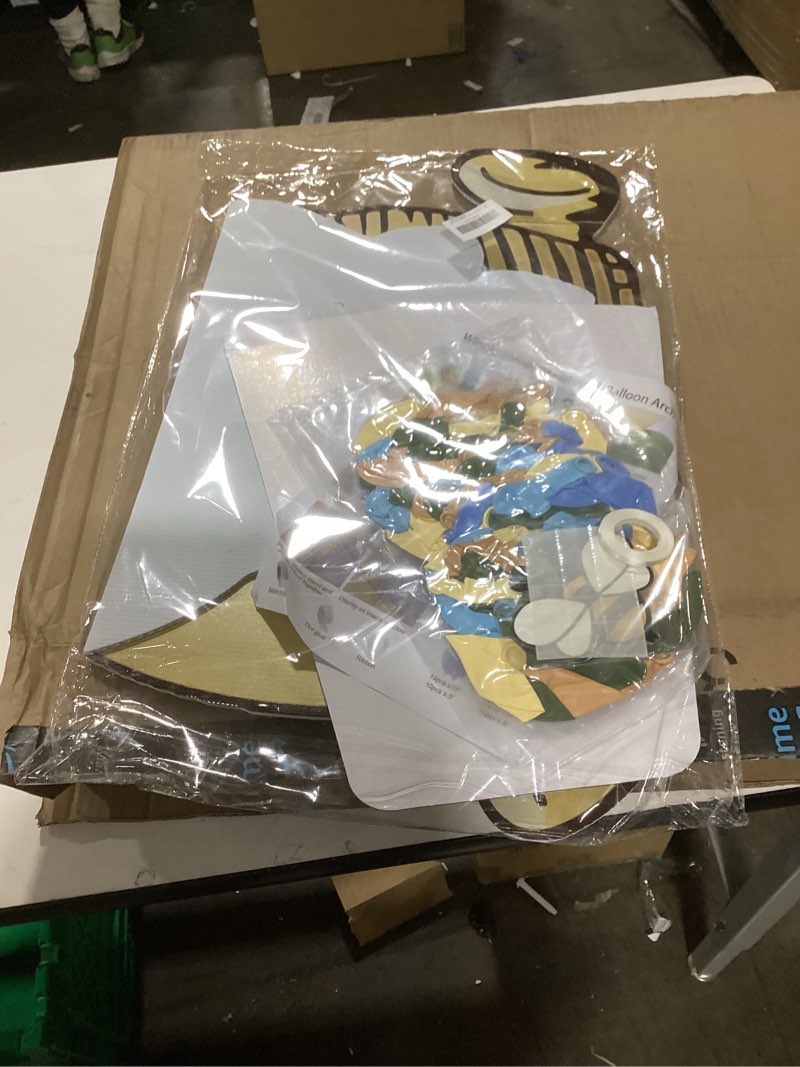 Condition photo showing Good Condition for 121Pcs Classic Winnie Bear Baby Shower Birthday Decorations Cutout Large, Neutral Pooh Bear Coroplast Cutout Prop with Stand Balloons Bee Stickers for Winnie Gender Reveal First Birthday Photo Props