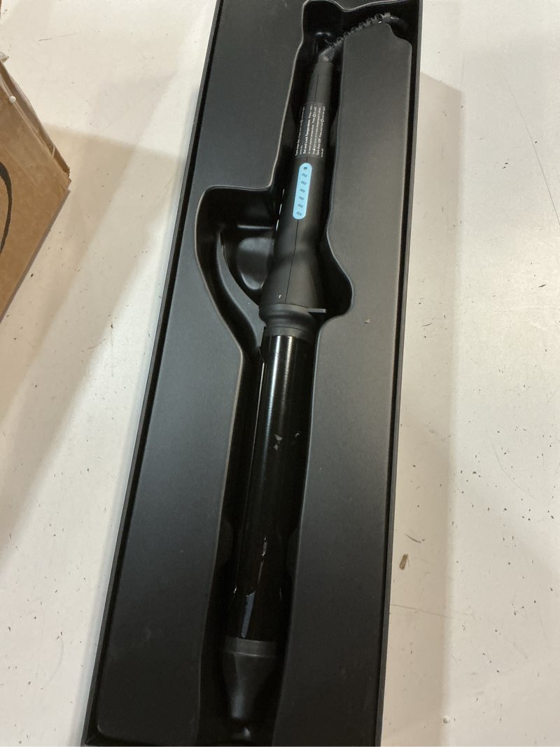 Condition photo showing Good Condition for bio ionic long barrel curling iron with moisture heat technology & nanoionic mx versatile curling wand - multiple barrel sizes for tight, classic, loose & soft curls 1.25 inch (loose curls) black
