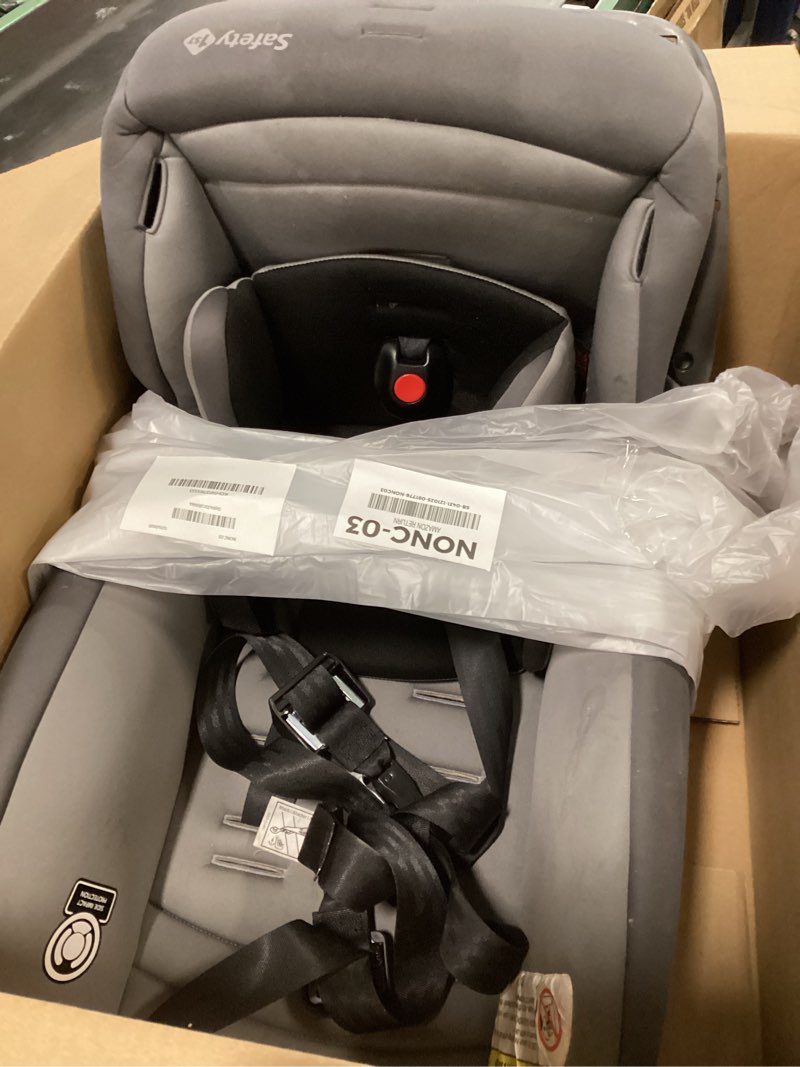 Condition photo showing As Is for Safety 1st Jive 2-in-1 Convertible Car Seat, Rear Facing Car Seats for Babies (5-40 lbs, 19-40\"), Forward Facing Carseat for Toddlers (22-65 lbs, 29-49\"), Carbon 