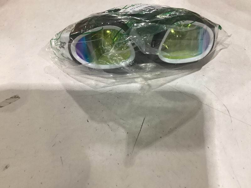 Condition photo showing As Is for zionor swim goggles, upgraded g1 polarized swimming goggles anti-fog for adult men women a0 (polarized + mirror gold )