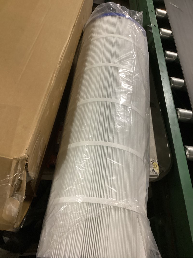Condition photo showing Good Condition for poolpure plf120a pool filter replaces hayward c1200, cx1200re, pleatco pa120, ultra-b2, unicel c-8412, filbur fc-1293, clearwater ii 125, waterway pro clean pccf-125, l x od:23 1/4" x 8 15/16" 1 pack