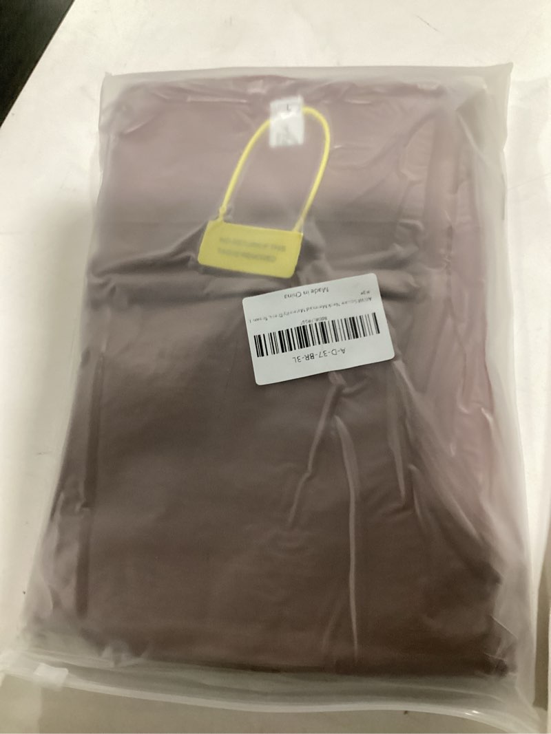 Condition photo showing Good Condition for 2025 Fall Maternity Dress Faux Two-Piece Long Sleeve Square Neck Mermaid Bodycon Pregnancy Dresses Casual Baby Shower Brown Large