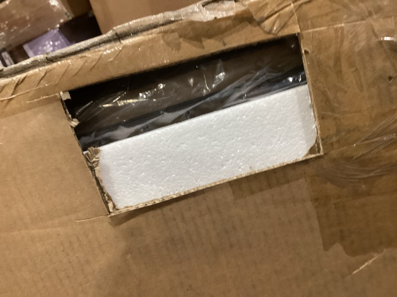 Condition photo showing New/Like New for VECELO Queen Size Bed Frame with Storage Drawers, Leather Upholstered Bedframe with Diamond Tufted Headboard, Solid Wood Slat Support, No Box Spring Needed, PU Black Pu Black Queen