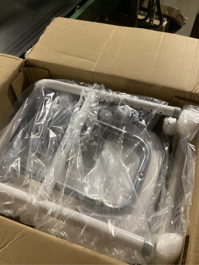 Condition photo showing New/Like New for Drive Medical 12455 Adjustable Height Stool with Back and Arms White