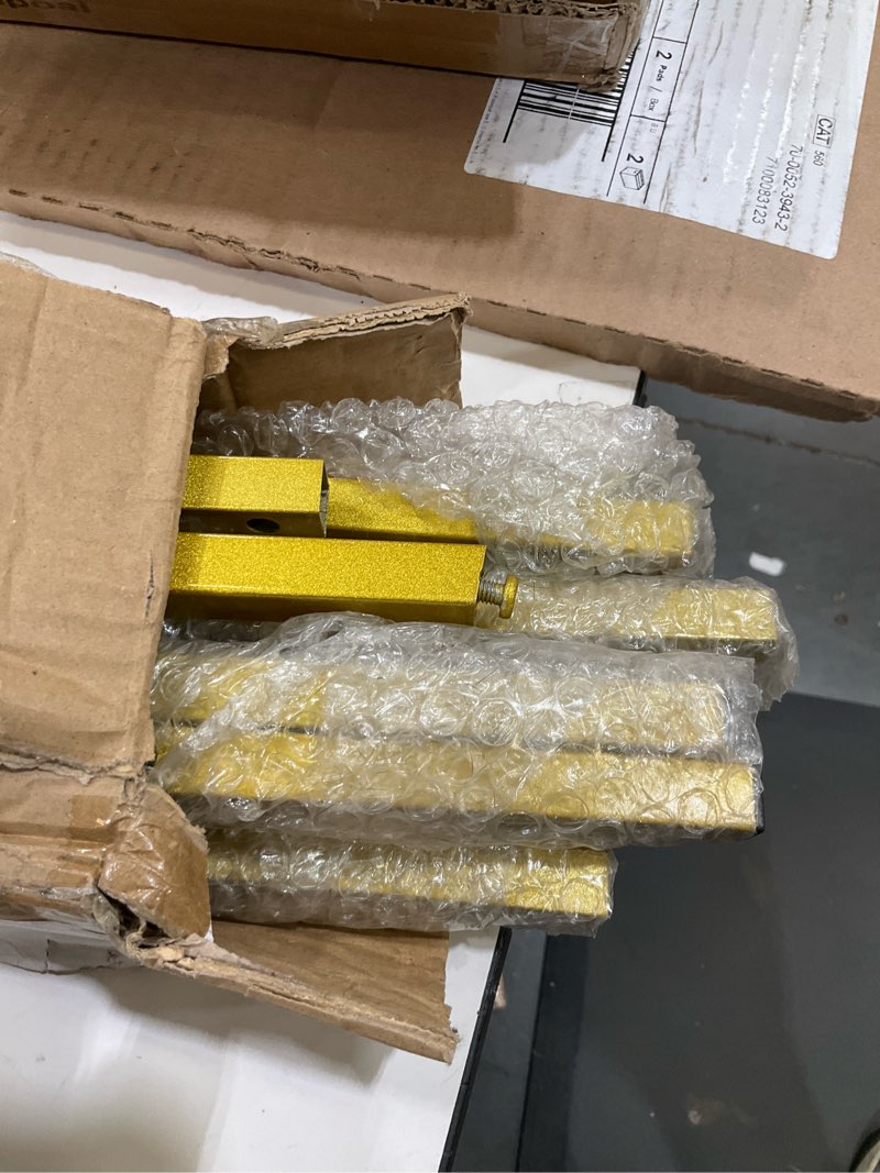 Condition photo showing Good Condition for Gold 50" Easel Stand for Wedding Sign 3 Tier Height Metal Display Easel with Adjustable Chain Heavy Duty Floor Display Stand Tripod for Painting Wedding Sign Party Poster