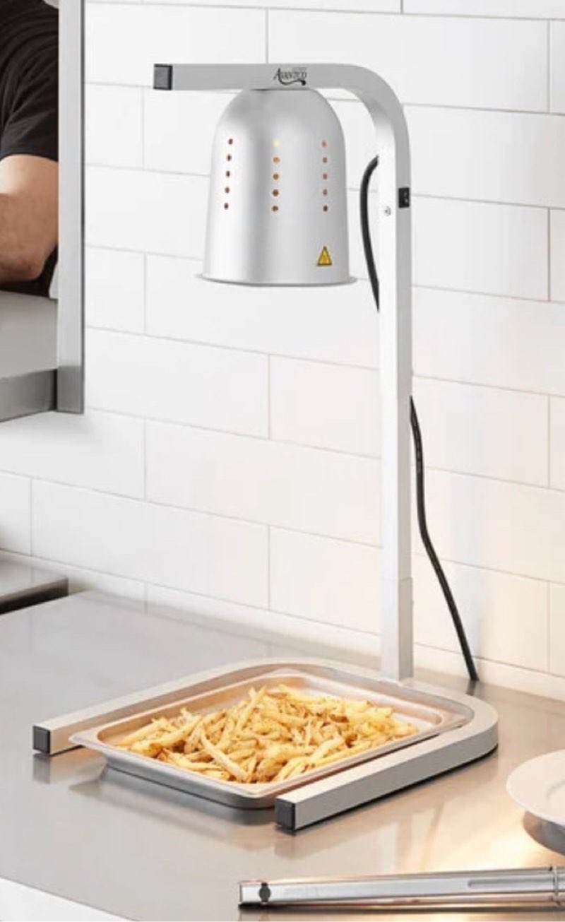 Avantco W61 Aluminum Free Standing Heat Lamp with 1 Bulb - 120V, 250W