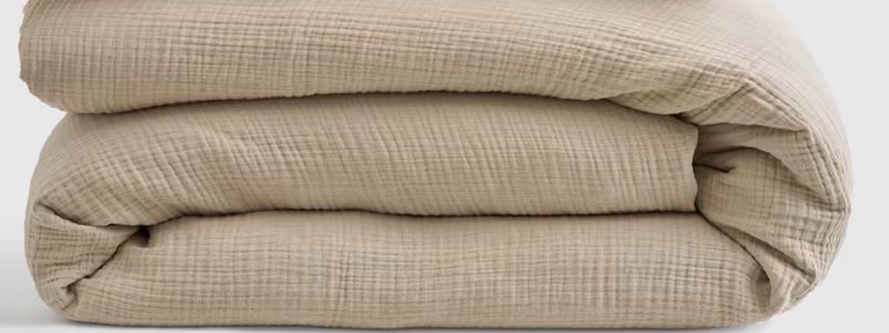 quince airy gauze duvet cover king dune