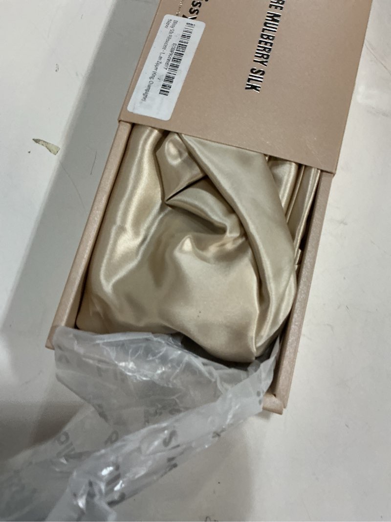 Condition photo showing Good Condition for Blissy Silk Pillowcase - 100% Pure Mulberry Silk - 22 Momme 6A High-Grade Fibers - Silk Pillow Cover for Hair & Skin - Regular, Queen & King (Champagne, King) Champagne King