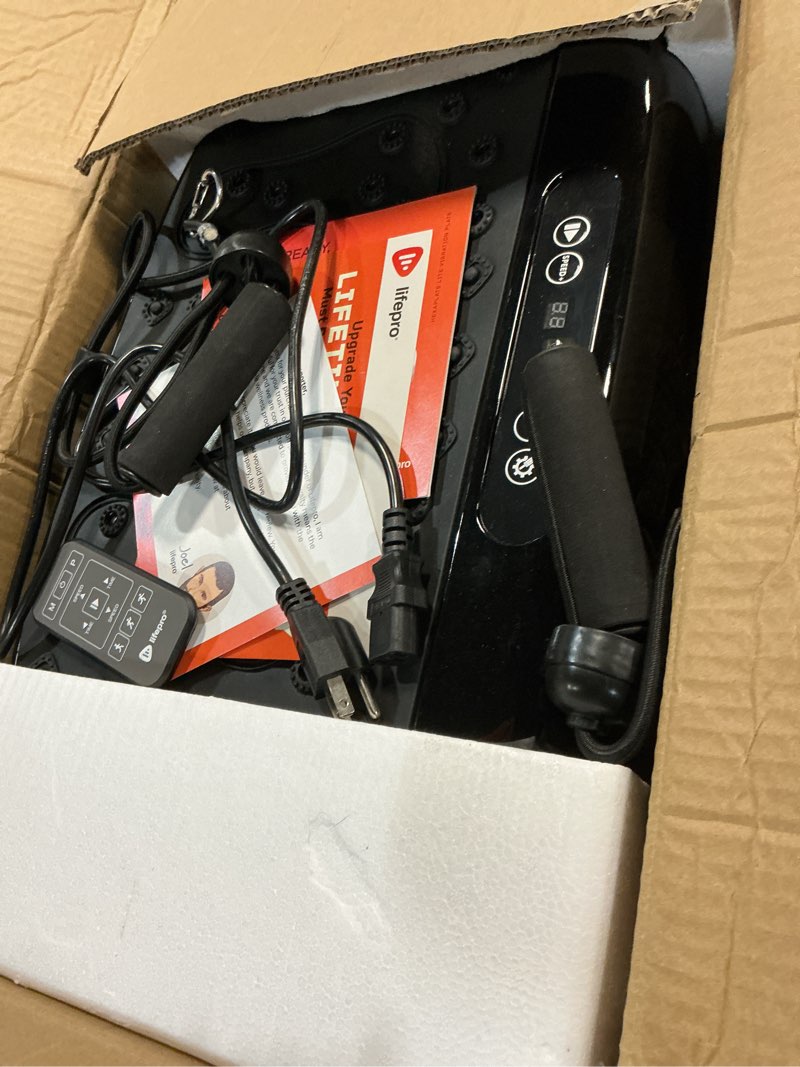 Condition photo showing Good Condition for Lifepro HexaPlate Lite Vibration Plate Exercise Machine with Magnetic Acupoints - Full Body Vibration Platform for Beginners and Recovery - Lymphatic Drainage Massager for Muscle Toning and Fitness Black