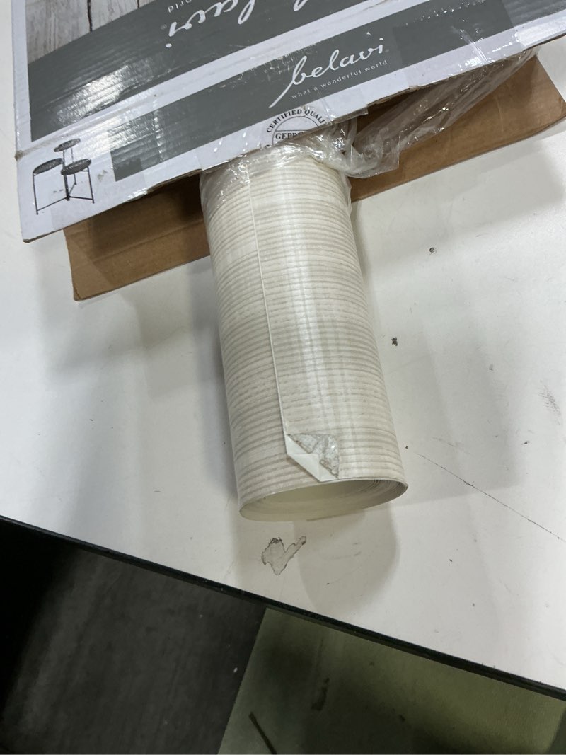 Condition photo showing As Is for Beige Dallas Peel and Stick Wallpaper