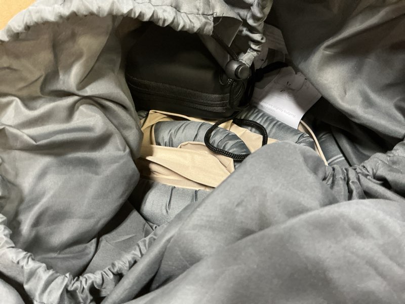 Condition photo showing New/Like New for Self-Inflating Sleeping Pad with Portable Electric Air Pump, 4in Thick Memory Foam Camping Mattress for Tent Cot & Car Travel, Fast Inflate & Deflate Camping Pad Cream Full with Electric Pump