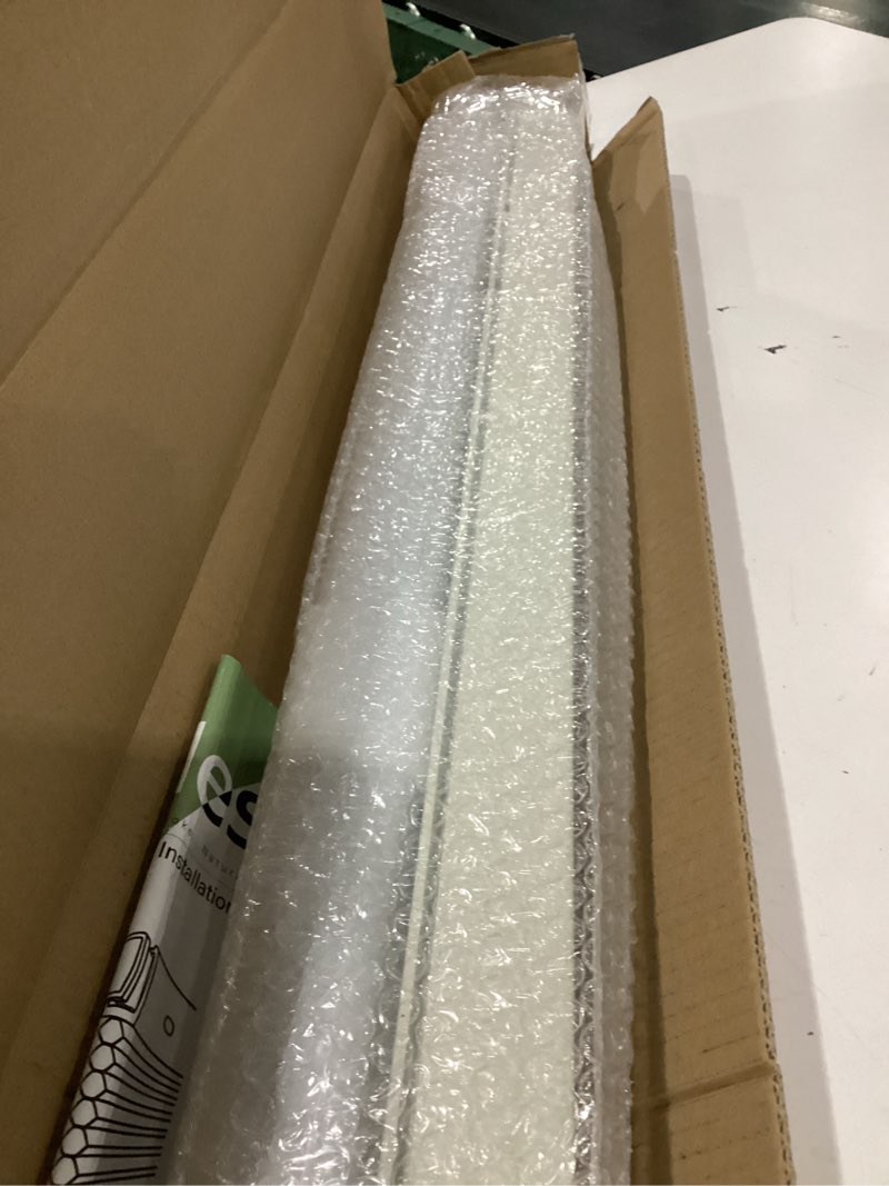 Condition photo showing As Is for hestia no drill cordless blackout roller shades, easy-install tension window blinds with linen-texture fabric, heat insulated waterproof indoor blind for bedroom/living room/home, linen, 26"w x 54"h 26"w x 54"h linen
