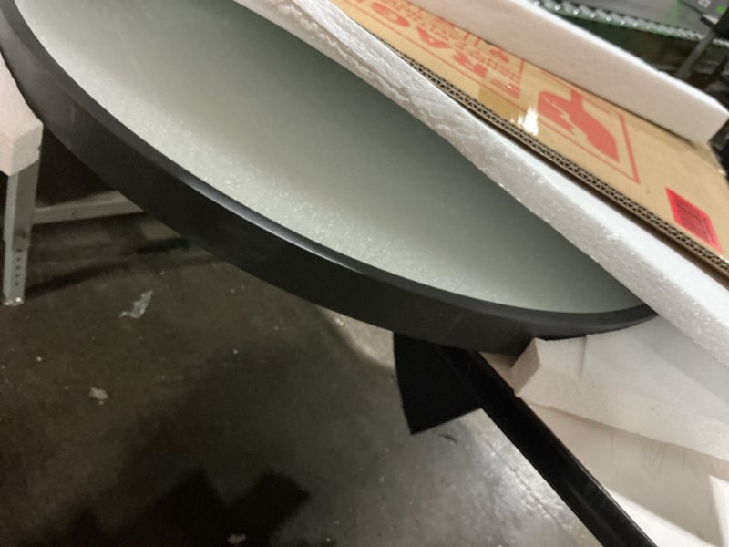 Condition photo showing Good Condition for WAMIRRO Minimalist Black Arched Mirror,Window Pane Farmhouse Wall Mirrors Decor for Wall Mounted,28"X20" Black-1 20"L x 28"W