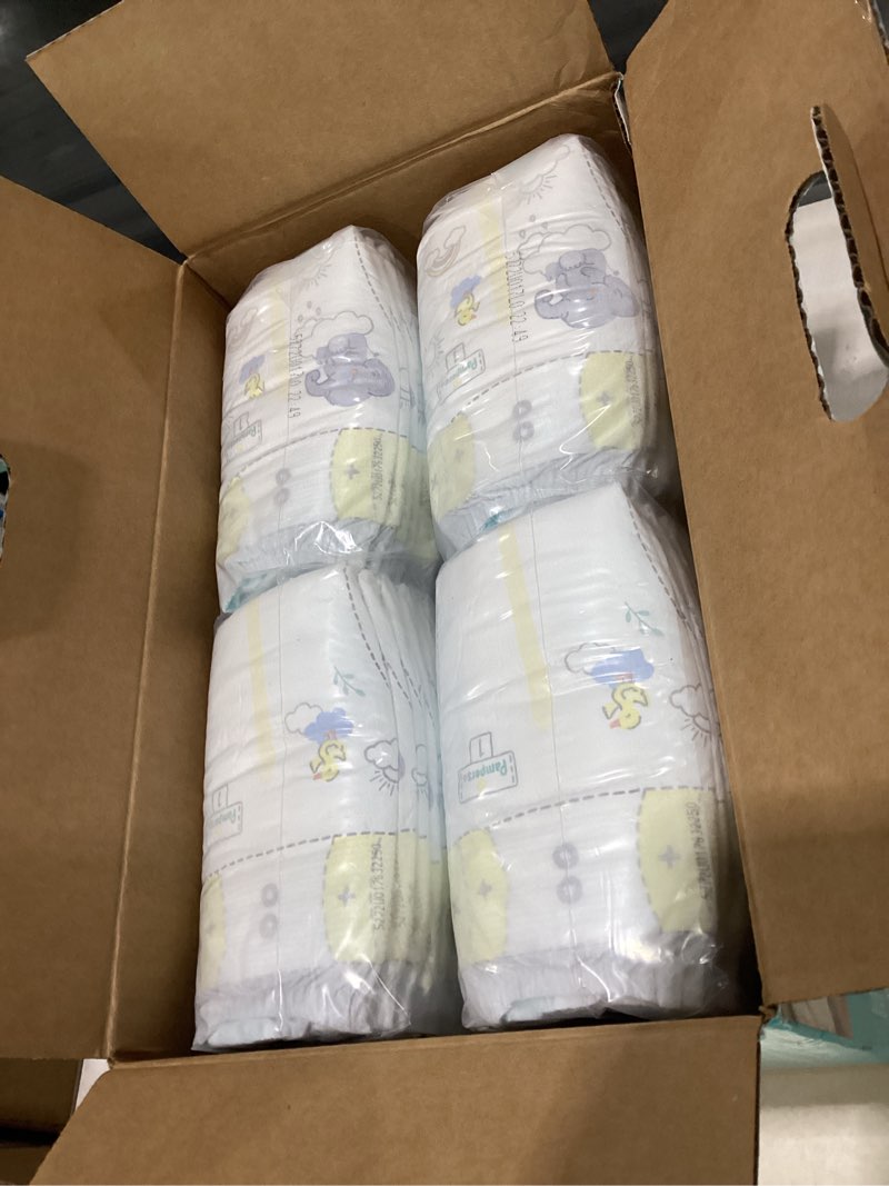 Condition photo showing Good Condition for pampers swaddlers sensitive disposable diapers - size 1 - 164ct: 8-14 lbs, with aloe, paraben-free, wetness indicator