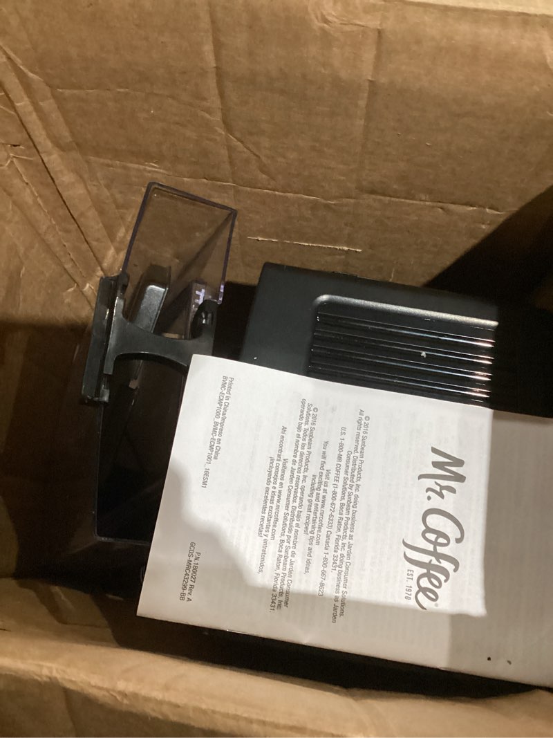 Condition photo showing As Is for Mr. Coffee Espresso and Cappuccino Machine Stainless Steel Programmable Coffee Maker with Automatic Milk Frother 15-Bar Pump Ideal for Home Baristas