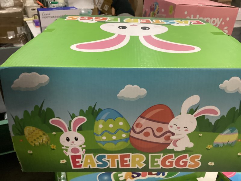 Condition photo showing New/Like New for flysnk 200 pack 3 inch large easter eggs bulk include 6 surprise golden eggs, bright colors fillable plastic easter egg empty for easter hunt, easter basket stuffers fillers party favors
