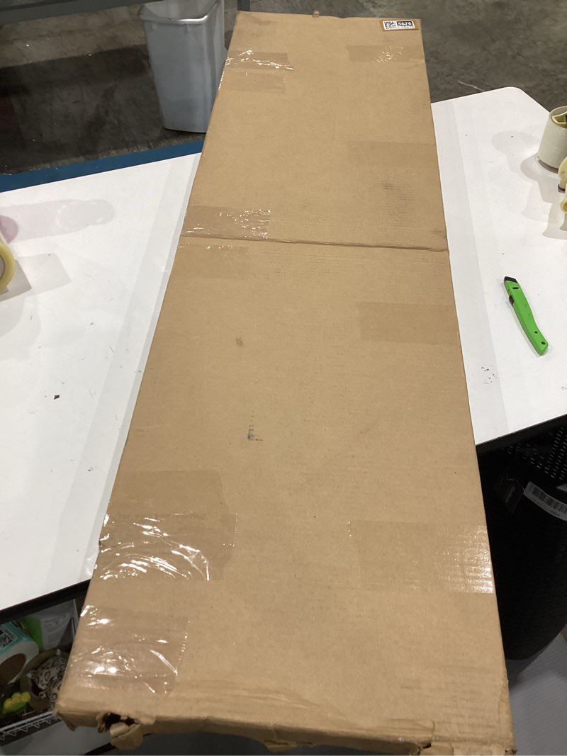 Condition photo showing New/Like New for classic ironing board 43" x 13" w/with iron rest | full metal construction| height adjustable | heat & scorch resistant fabric | anti-skid feet | easy to fold (dark grey)