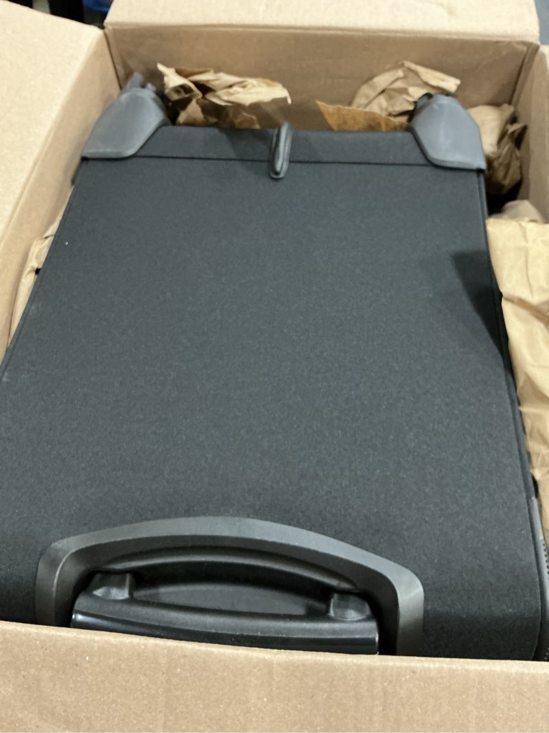 Condition photo showing New/Like New for LOVEVOOK Carry On Luggage 22x14x9 Airline Approved,20 Inch Carry On Suitcases with Wheels,Softside Rolling Suitcase with TSA Lock for Women Men,Lightweight Travel luggage 20 inch_Carry on Black-b