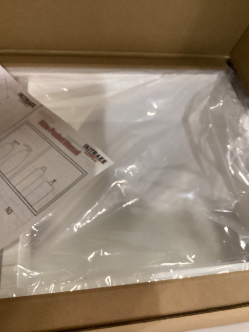 Condition photo showing Good Condition for Recessed Wall Niche for Shower Room Storage,Double-Layer Shelves,Wall Insert Tile Ready,Stainless Steel(White, 24 * 12 in) White 24 * 12 in