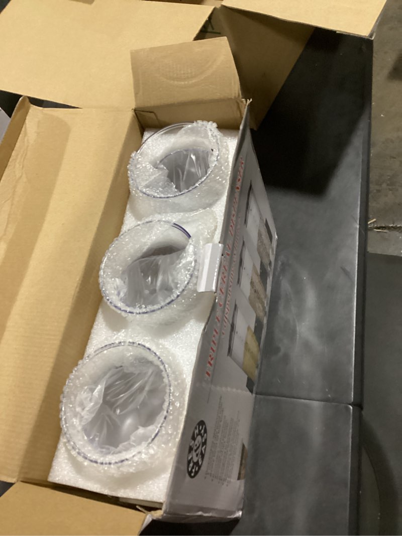 Condition photo showing Good Condition for nitial 2 pieces cereal dispenser wall mounted 4.5l triple candy machine grain dispenser with cup triple dry food snack wall mount cereal storage container for kitchen food store coffee store (white)