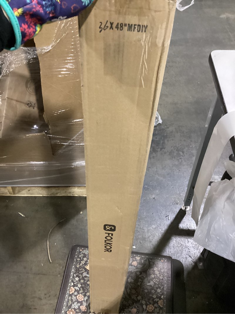 Condition photo showing As Is for FOLKOR Floating Frame for 36x48 Canvas Paintings, 1.5" Deep DIY Floater Frames for Modern Abstract S