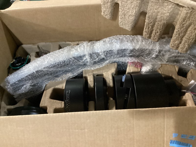 Condition photo showing Good Condition for  harbor breeze ashbourne easy2hang 46-in matte black led covered outdoor ceiling fan with light and remote control included item #6030895 | model #ash46mbk6lr 