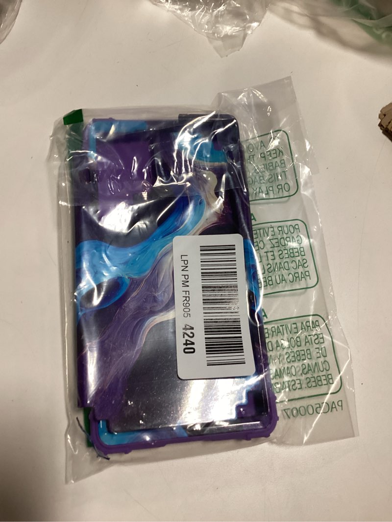 Condition photo showing As Is for Hocase for Galaxy S23 Ultra Case, Shockproof Heavy Duty Hard Plastic+Soft Silicone Rubber Bumper Hybrid Dual-Layer Protective Case for Samsung Galaxy S23 Ultra 6.8" 2023 - Blue Purple Marble