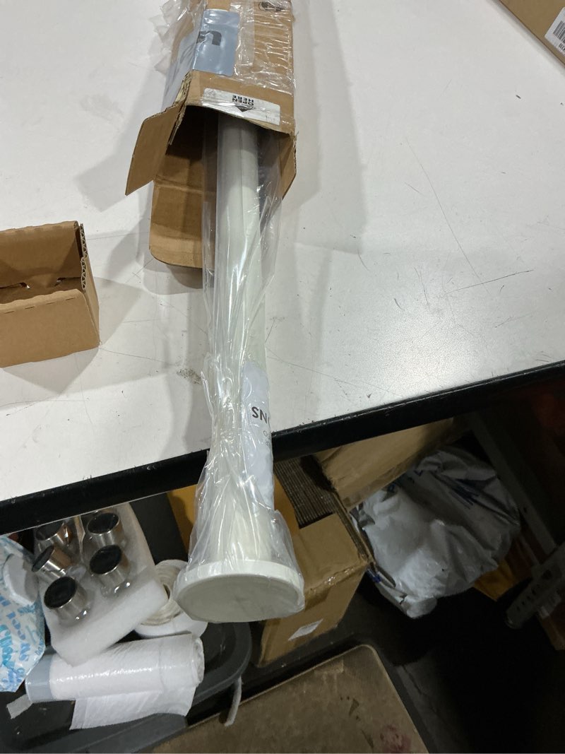 Condition photo showing Good Condition for ivilon tension curtain rod - spring tension rod for windows or shower, 54 to 90 inch. ivory 54" to 90" ivory