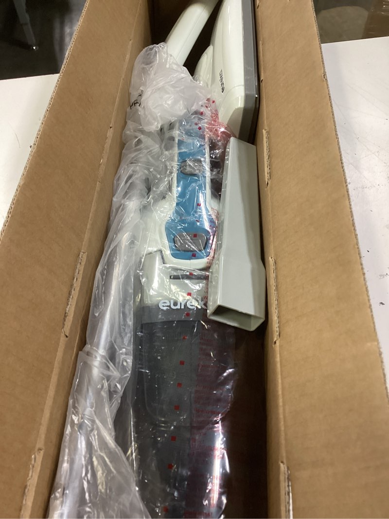 Condition photo showing Good Condition for eureka corded stick vacuum cleaner for home pet hair, lightweight stick vacuum cleaner with powerful suction for carpet tile and hard floor, aqua blue, 3-in-1 handheld vac nes100 3-in-1 handheld vac nes100 aqua blue