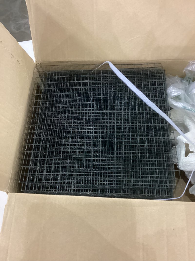 Condition photo showing As Is for 20 Pack Round Plant Protector from Animals, 12'' x 12'' Metal Plant Cages?60Pcs Metal Mesh to Keep Animals Out, Garden Protection Bunny Barricades, Wire Plant Protectors for Rabbits Chicken Duck