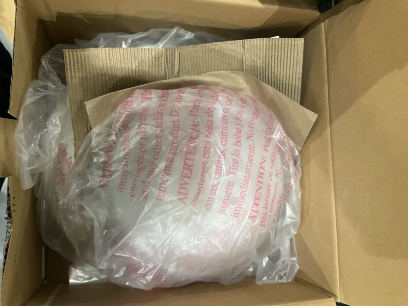 Condition photo showing As Is for project source 2-pack 13-in white traditional flush mount light