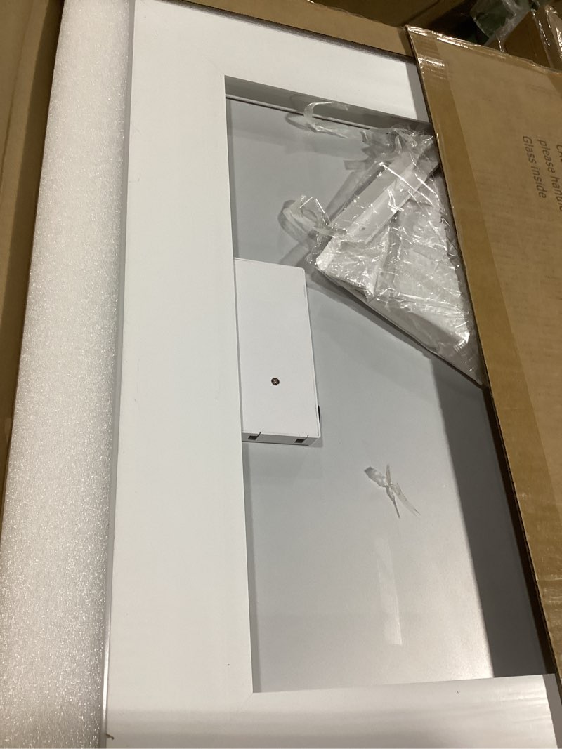 Condition photo showing Good Condition for fennio makeup mirror with lights 32"x22" ?led makeup mirror ?large vanity mirror with lights?touch sensor with dimmable 3 modes, square white white 23"l x 32"w