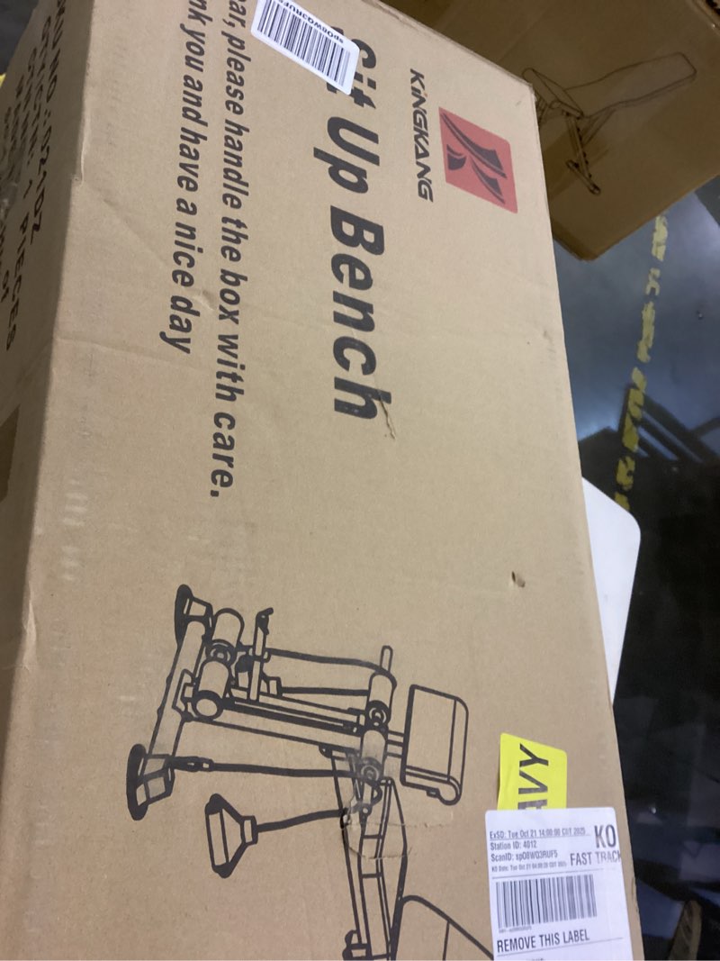 Condition photo showing New/Like New for Adjustable Weight Bench - Utility workout Benches for Exercise, Free Installation Design for Portable Fitness Strength Training Equipment at Home Gym