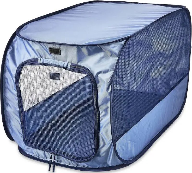 vibrant life soft-sided pop open dog kennel