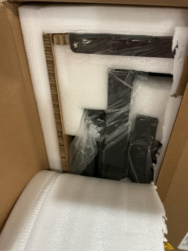 Condition photo showing Good Condition for Glass Small Standing Desk with Drawer, 35" x 20" Whole Piece Tabletop Electric Sit Stand Table, Height Adjustable Workstation with Storage & USB Ports, Quick Install Home Office Desk Black Glass-top 35"