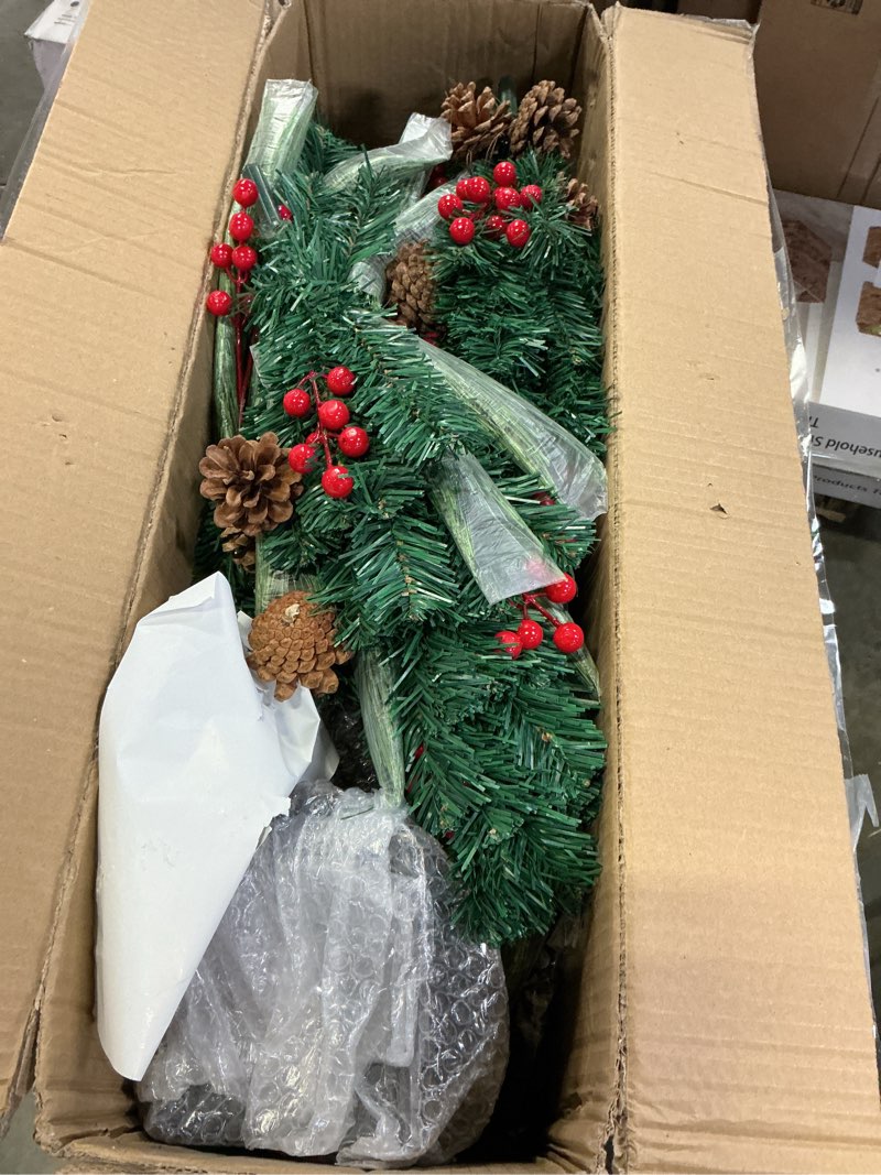 Condition photo showing Good Condition for 2 Pack Christmas Tree,3FT Artificial Christmas Entrance Tree with Ornaments and Lights Battery Oprated,Mini Xmas Trees for Front Door,Pathway, Tabletop, Entryway, Entrance Christmas Decorations