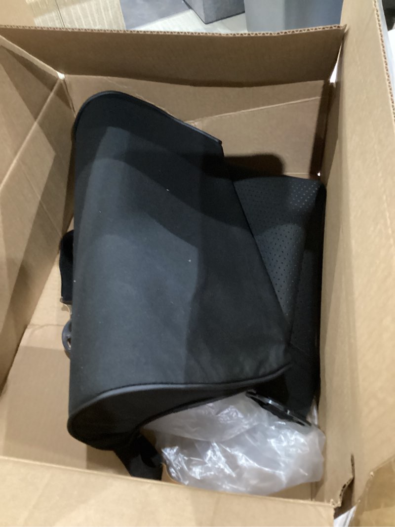 Condition photo showing Good Condition for car seat leg extension support pad for most cars ford f chevy silverado/gmc sierra – travel leg rest new nappa leather (black)