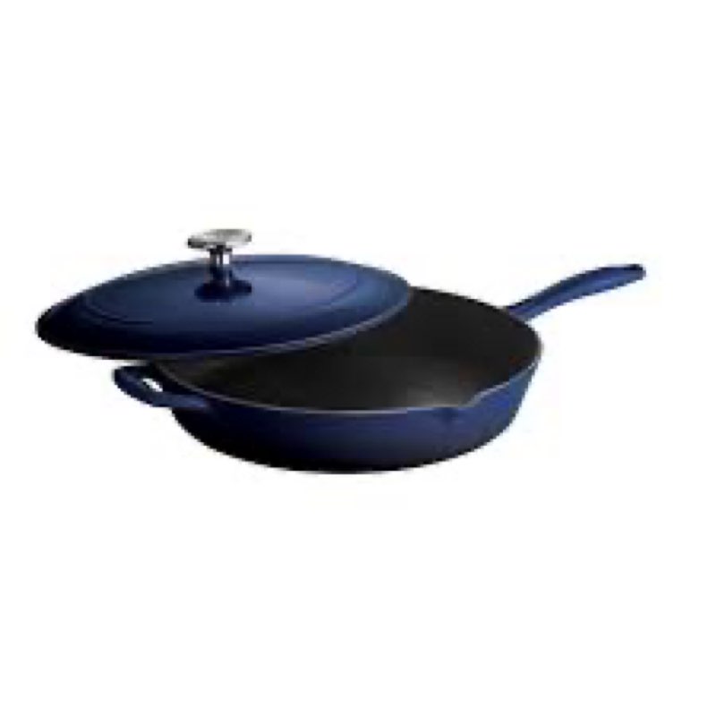 Tramontina Gourmet Enameled Cast Iron Covered Skillet