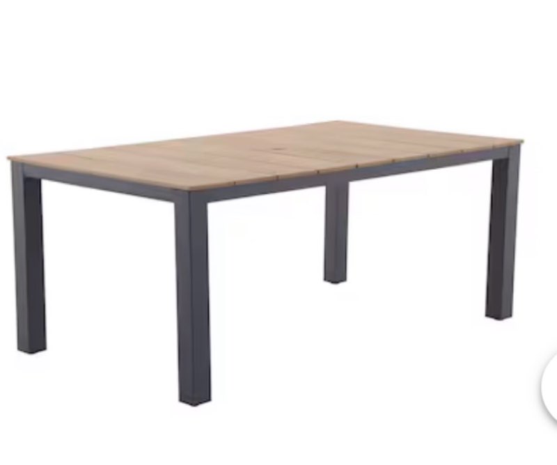 Style Selections Waterline Rectangle Outdoor Dining Table 40.35-in W x 71.06-in L with