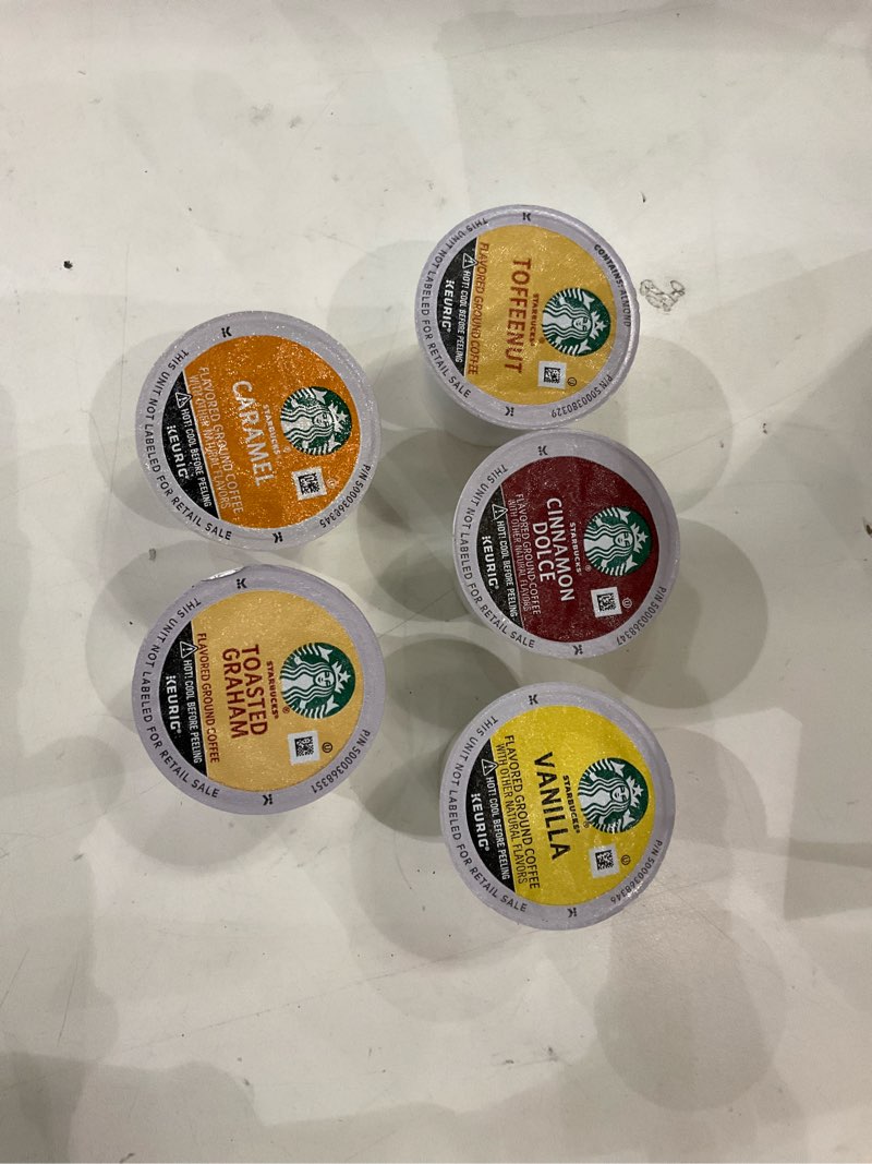 Condition photo showing New/Like New for Starbucks K-Cup Coffee Pods, Naturally Flavored Coffee Variety Pack for Keurig Brewers, 100% Arabica, 1 Box (40 Pods) Flavored Variety Pack 40 Count (Pack of 1)