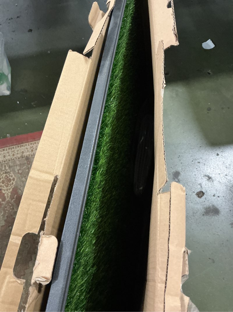 Condition photo showing Good Condition for Dog Grass Large Potty Patch, Dog Litter Boxes Artificial Grass Bathroom Turf for Pet Training, Washable Puppy Pee Pad, Perfect Indoor/Outdoor Portable Potty Pet Loo (Potty system-45.1"x29.1") 3-layered design XXL-45.1"x29.1"