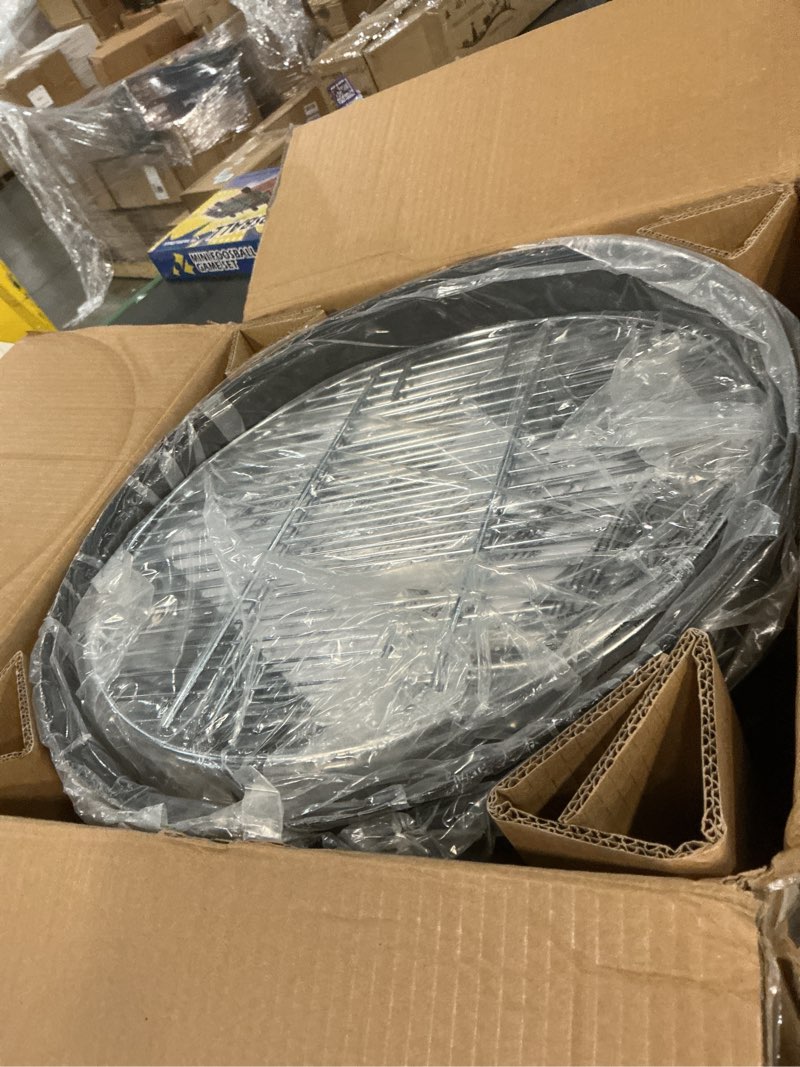 Condition photo showing Good Condition for Realcook Vertical Charcoal Smoker Grills: Premium 20.5 Inch BBQ Meat Smokers - Barbecue Charcoal Grill Smoker Combo for Outdoor Cooking Patio Backyard Picnic Party Grilling 20" Steel