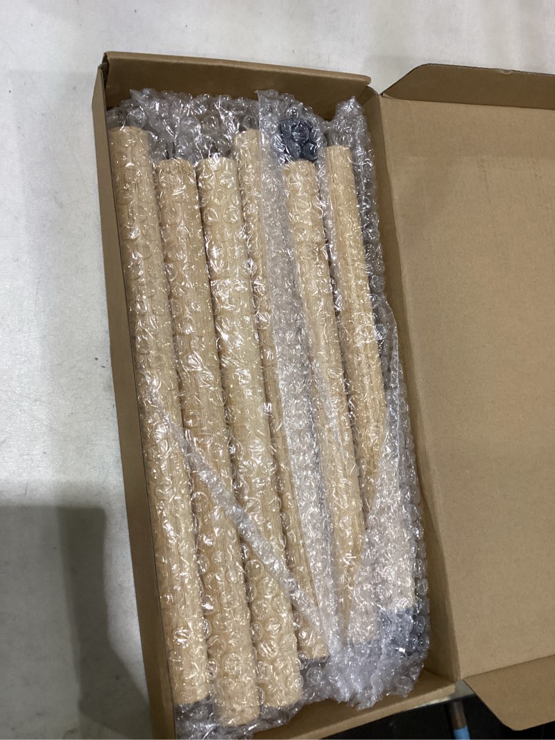 Condition photo showing Good Condition for wenqik 6 feet only long bamboo limbo stick set limbo game for kids adults detachable bamboo poles for luau party games celebrations fun indoor and outdoor tropical game