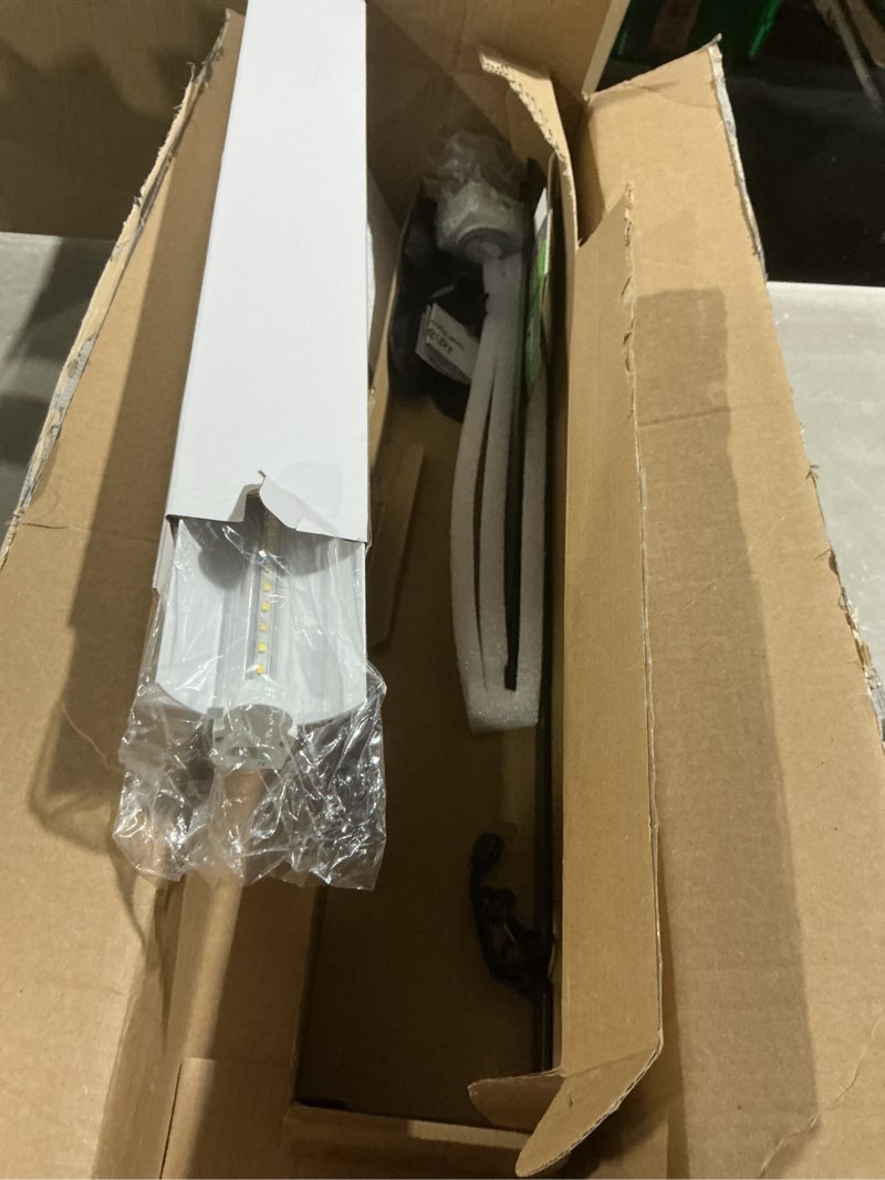Condition photo showing As Is for 2ft grow light for seed starting,led grow lamp for indoor plants,seedling grow light with stand,seed starter light kit with natural white spectrum,height adjustable,iron frame,timer outlet iron art 2 feet