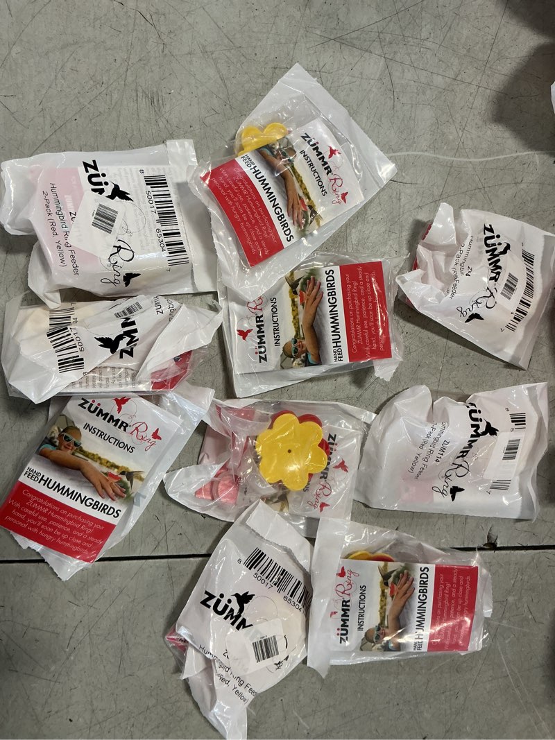 Condition photo showing New/Like New for 2-Pack - ZUMMR Hummingbird Ring Feeder - Hand Feed Hummingbirds Right in Your Backyard. Get up Close and Personal with Nature. Proudly Made in The U.S.A. - The Original(10 count)