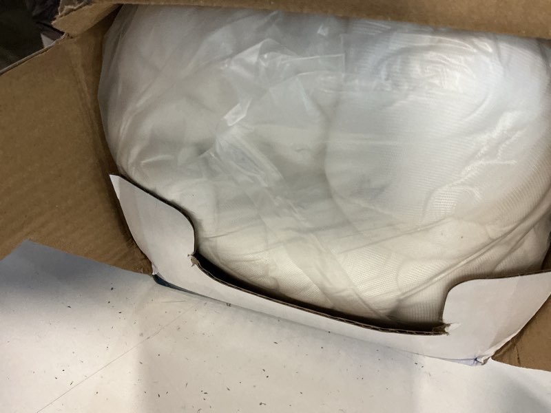 Condition photo showing Good Condition for kucey cooling side sleeper pillow for neck and shoulder pain, luxury shredded memory foam curved bed pillows for sleeping set of 1- adjustable queen size- washable cover crescent white queen size (1 pack) crescent white