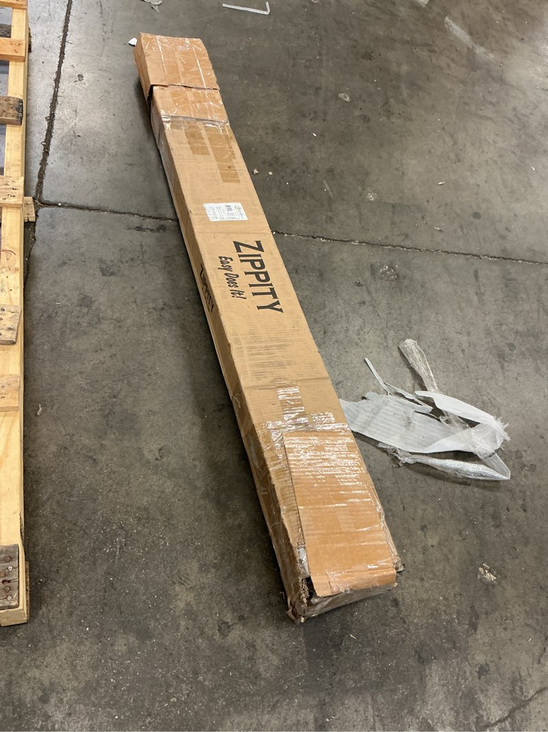 Condition photo showing Good Condition for 3.8ft h x 4.1ft w (1 gate) zippity manchester gate kit, white vinyl picket fence gate kit for manchester fence panels, gate for backyard, patio, outdoor, & garden fence, zp19019
