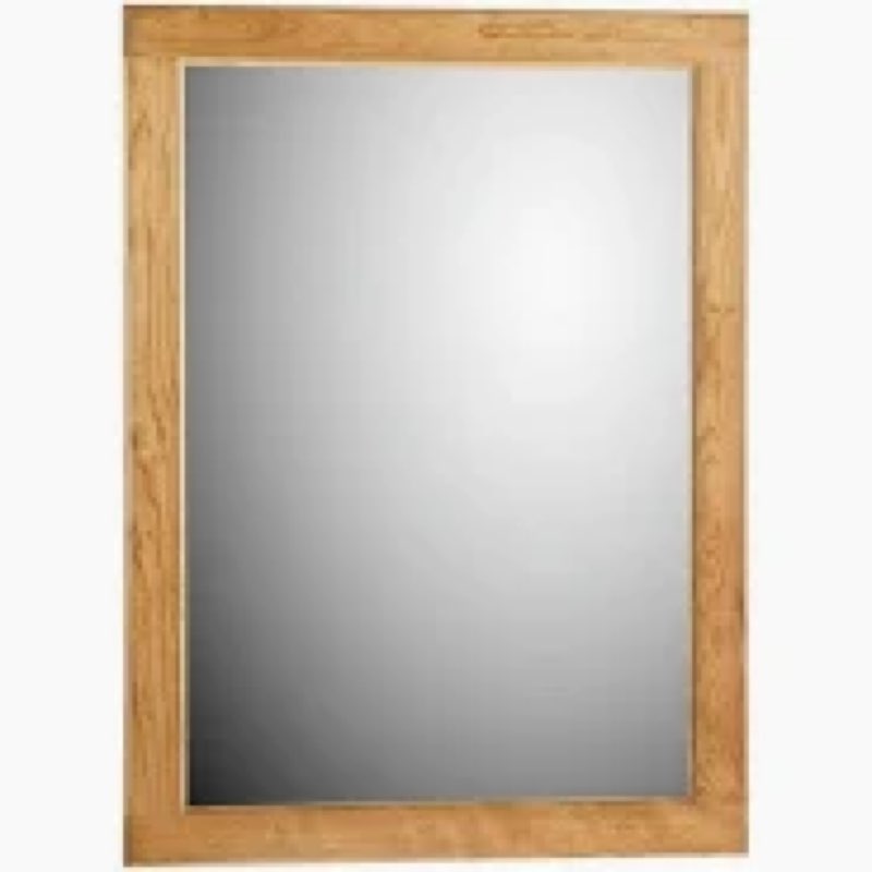 rectangle rattan mirror, 24"x36" rattan wall mirror for bathroom, large farmhouse wooden mirror with