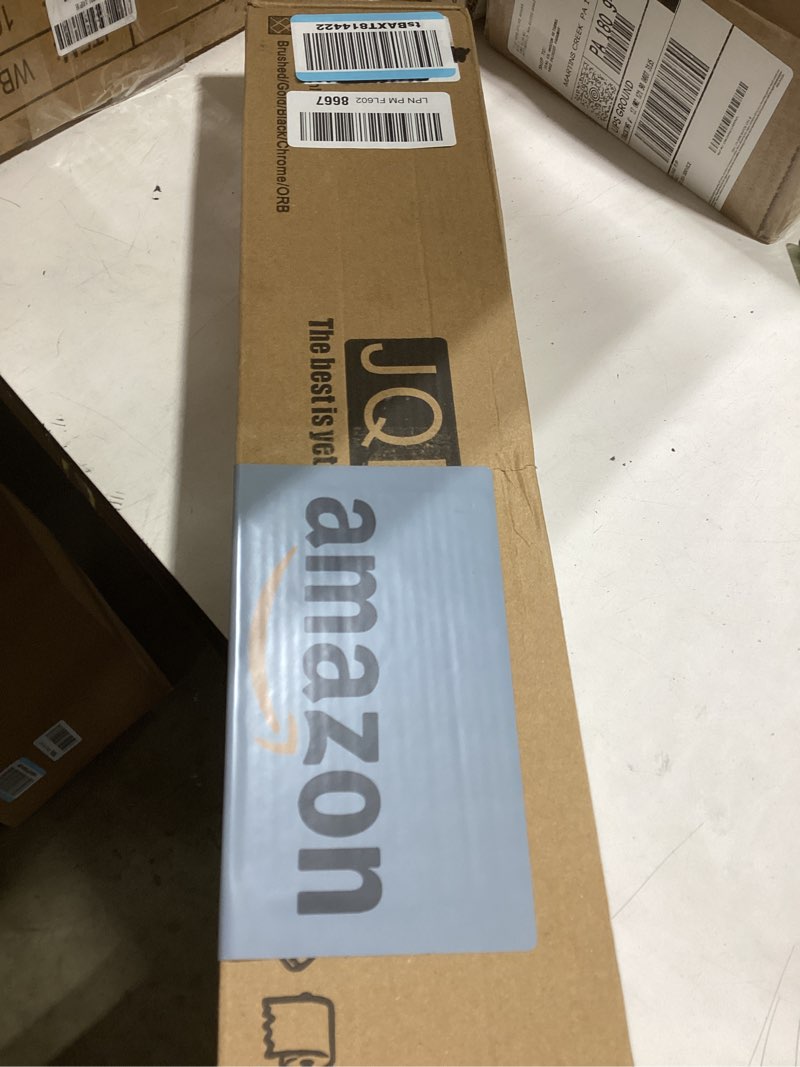 Condition photo showing New/Like New for JQK Bath Towel Bar, 18 Inch 304 Stainless Steel Thicken 0.8mm Towel Rack Bathroom, Towel Holder Brushed Finished Wall Mount, Total Length 20.47 Inch 2 Pack, TB110L18-BN-P2